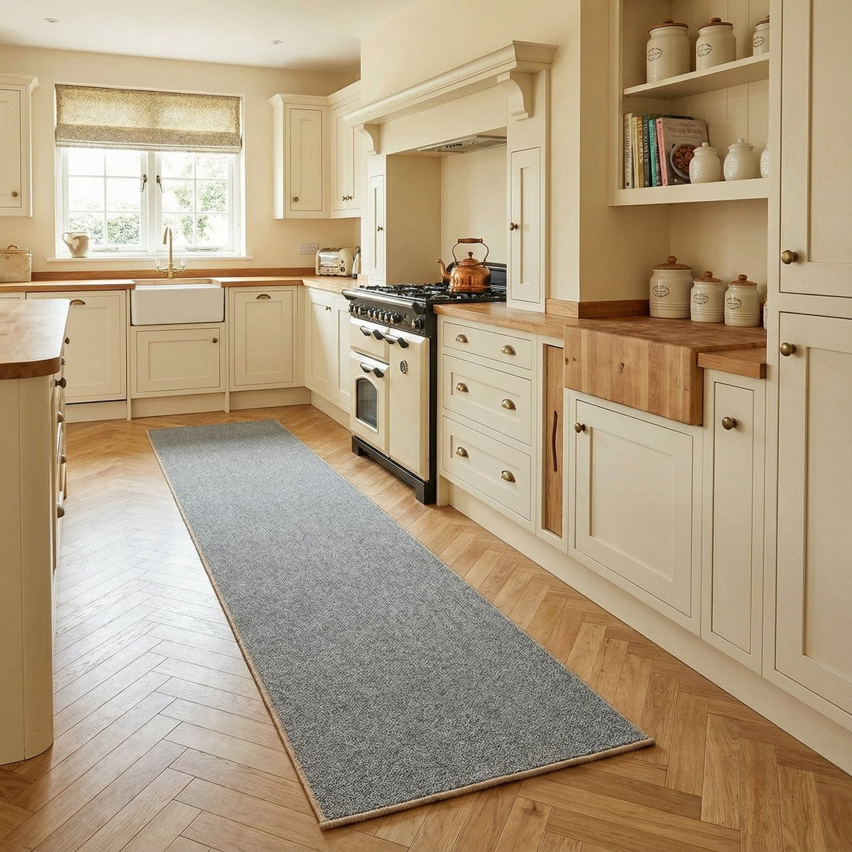 Rustique Ultra Misty Grey Kitchen Runner