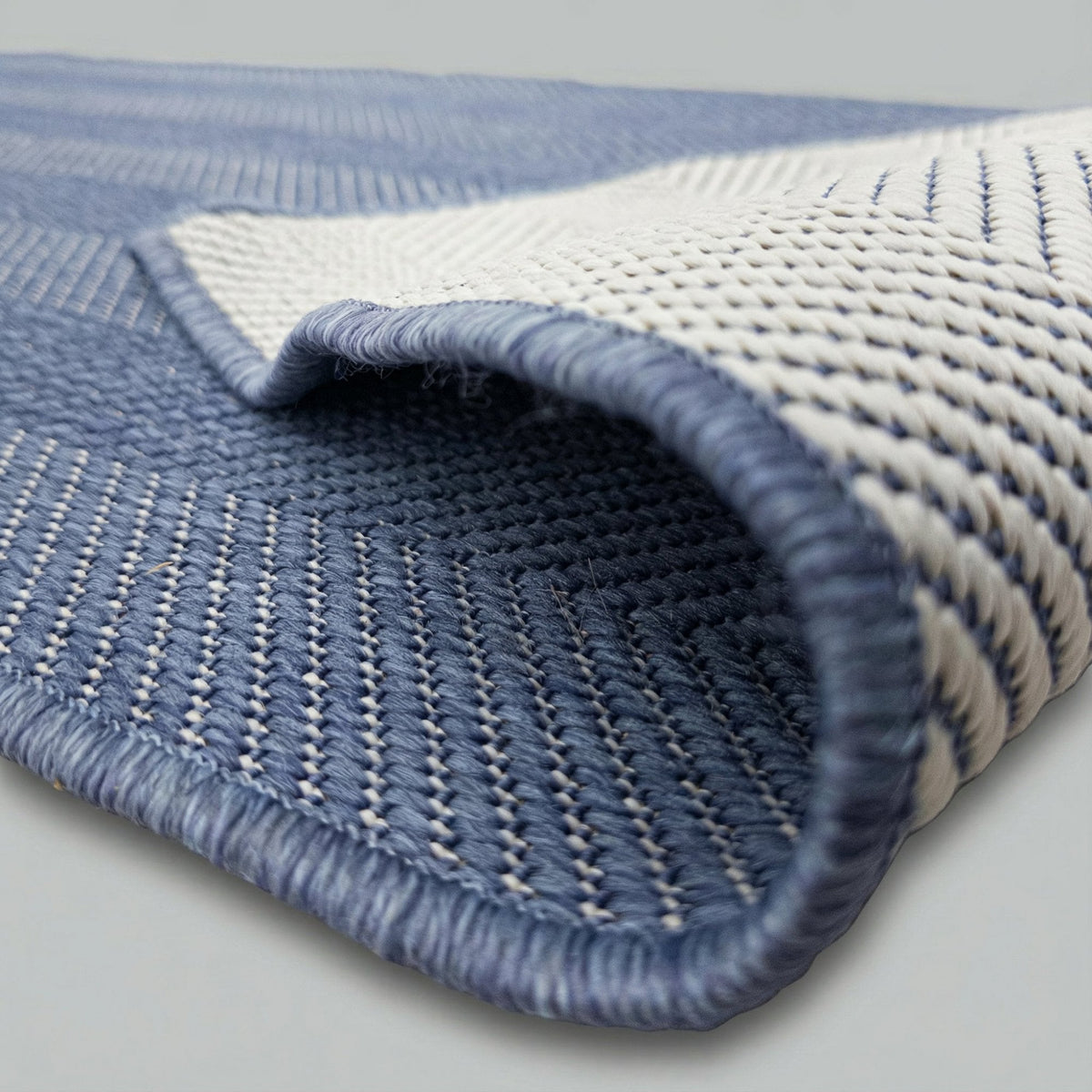 Stripes Blue Kitchen Runner