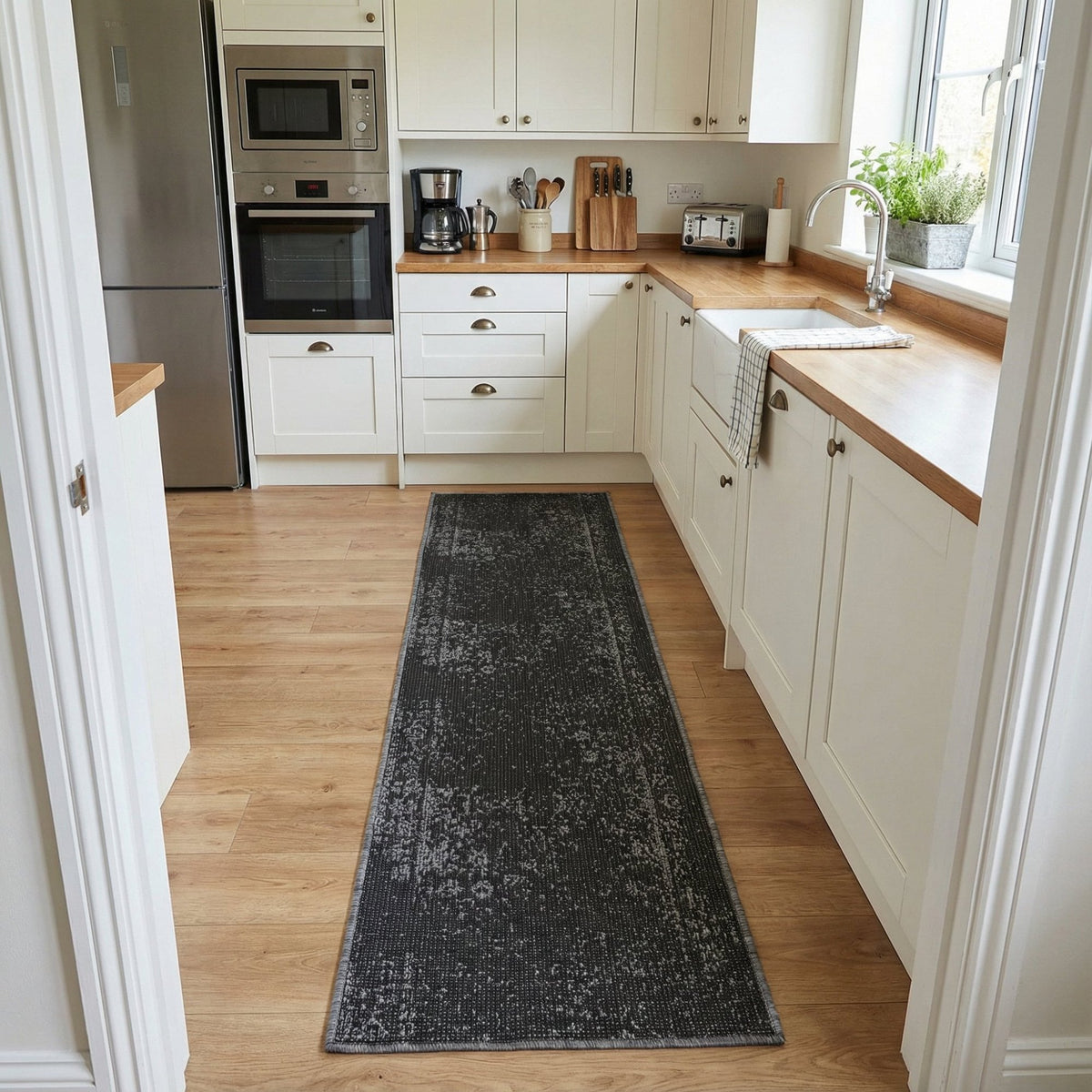 Tapestry Black Kitchen Runner