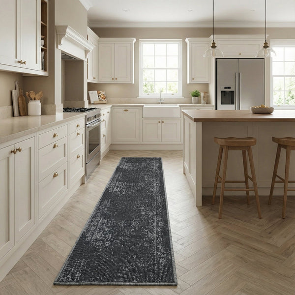 Tapestry Black Kitchen Runner