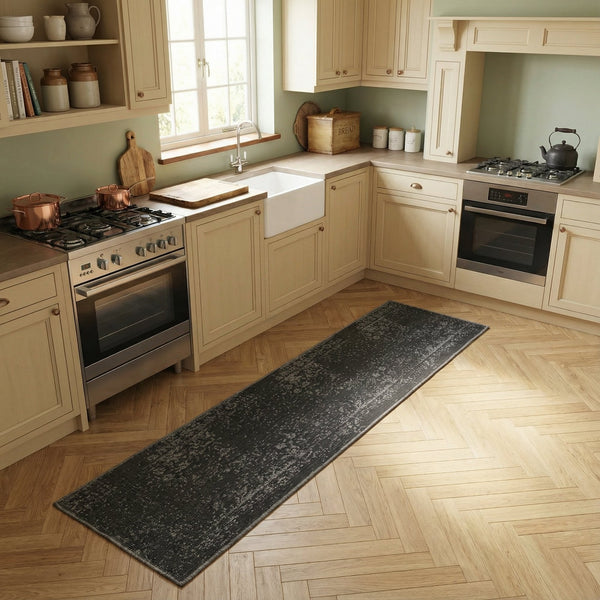 Tapestry Black Kitchen Runner