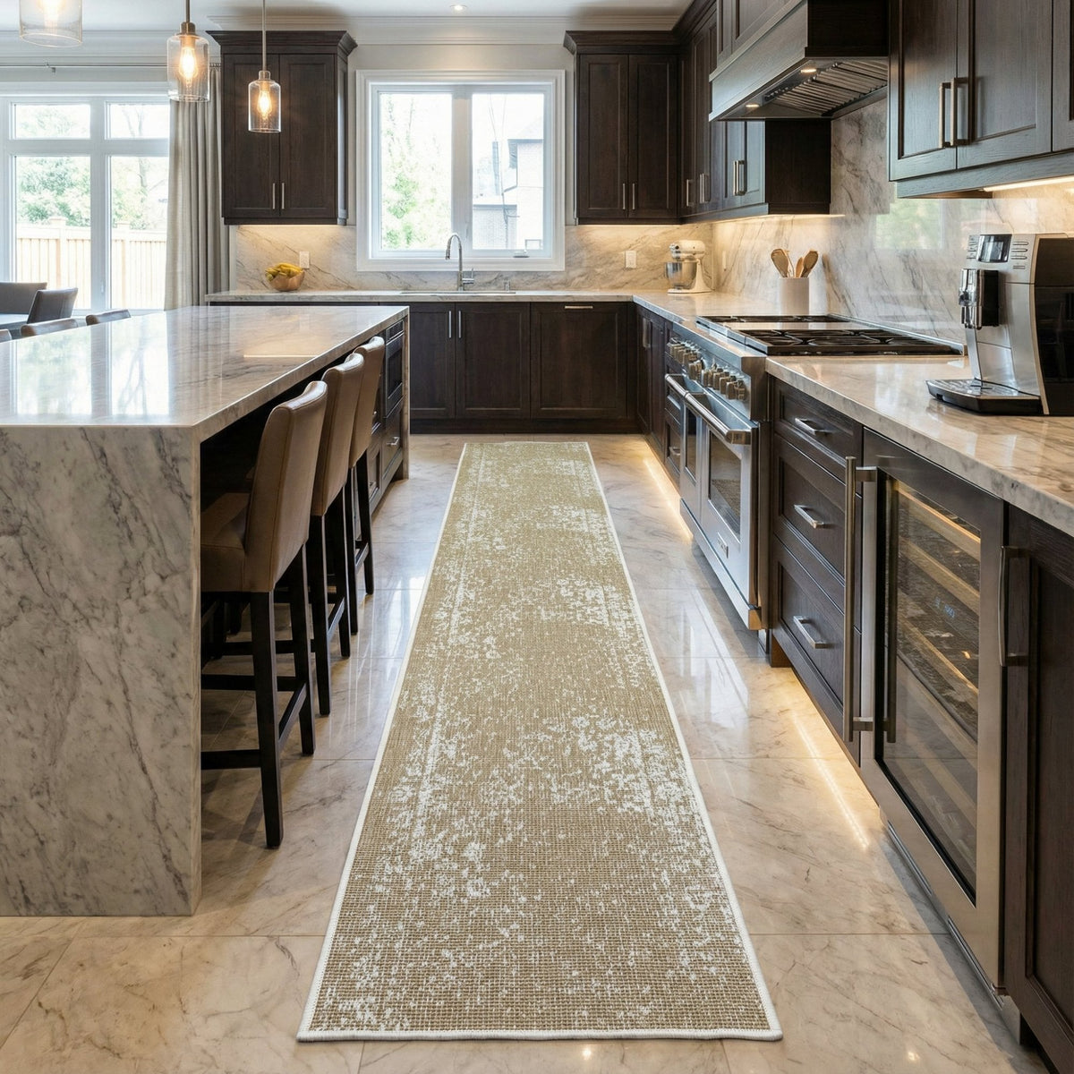 Tapestry Brown Kitchen Runner