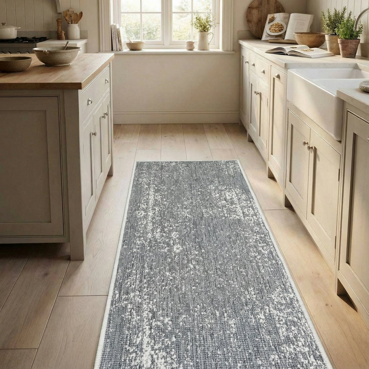 Tapestry Grey Kitchen Runner