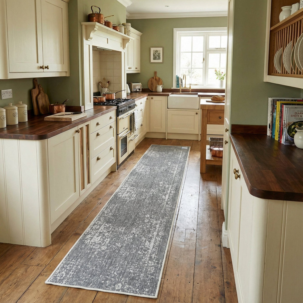 Tapestry Grey Kitchen Runner