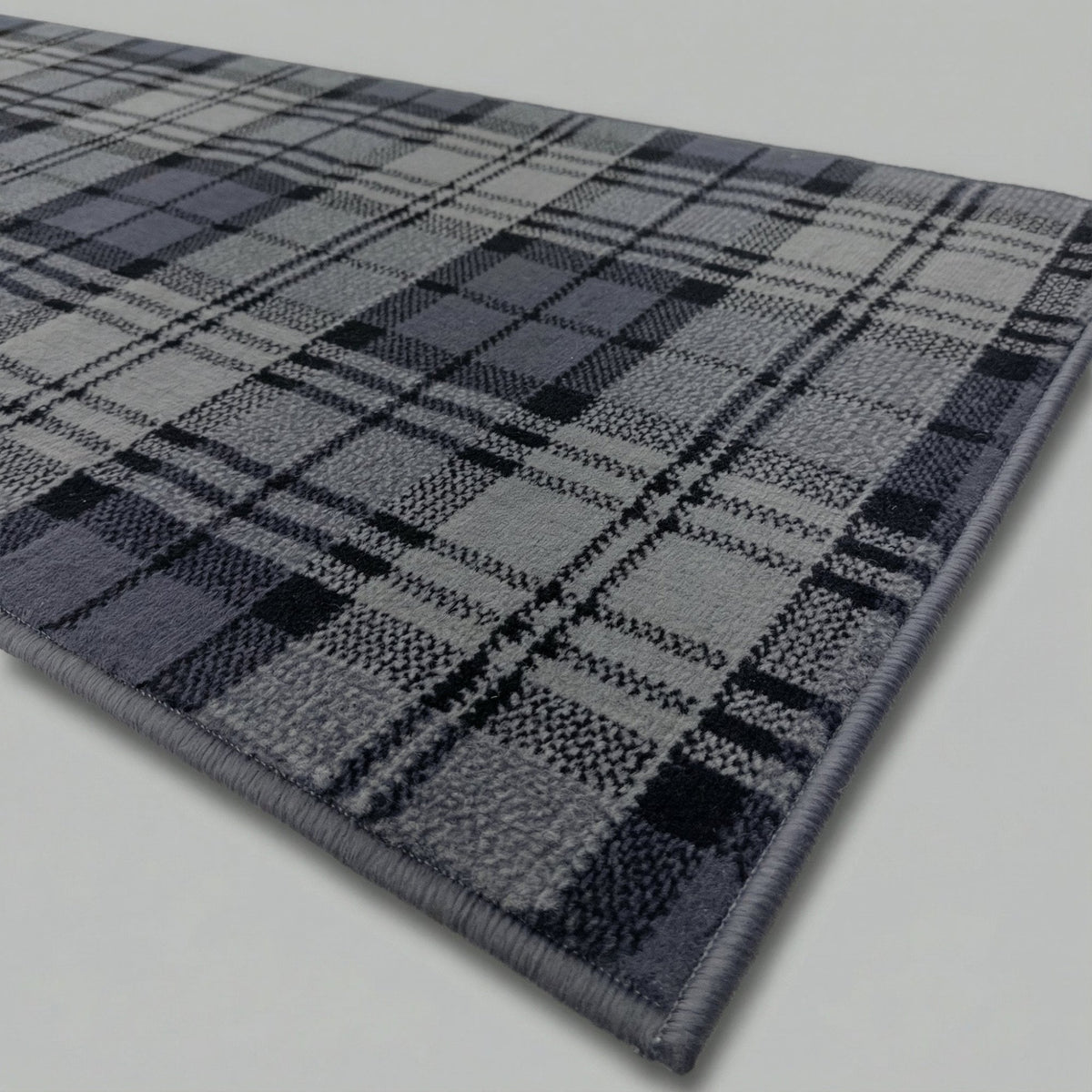 Tartan Black Kitchen Runner