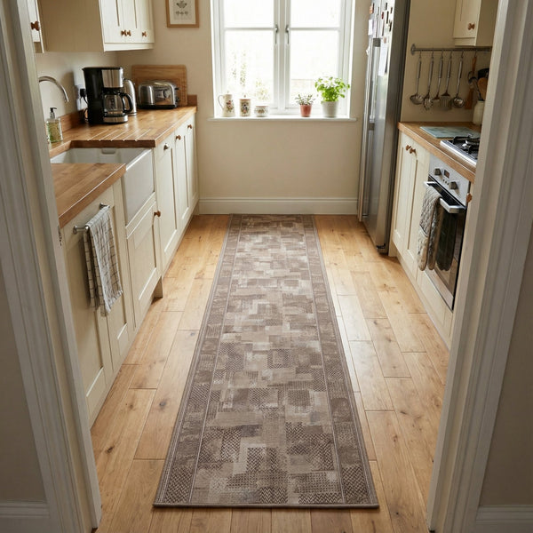 Tribe Beige Tapis de Cuisine