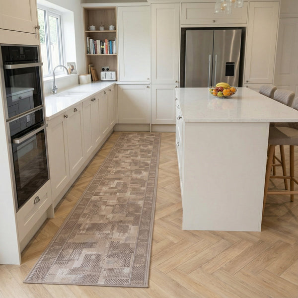 Tribe Beige Tapis de Cuisine