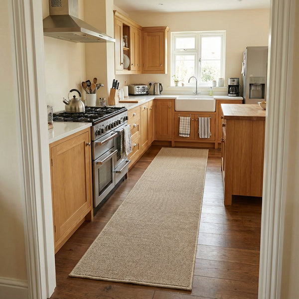 Tweed Taupe Kitchen Runner