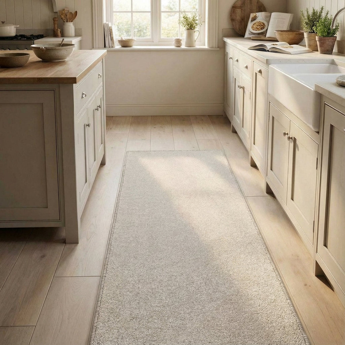 Ultra Country Beige Kitchen Runner