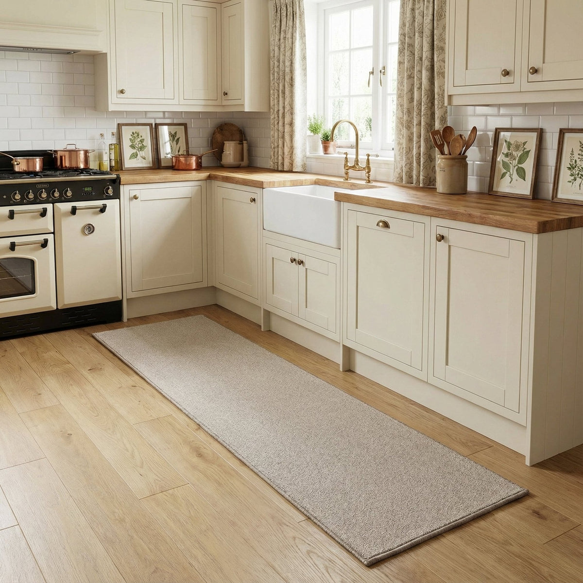 Ultra Country Beige Kitchen Runner