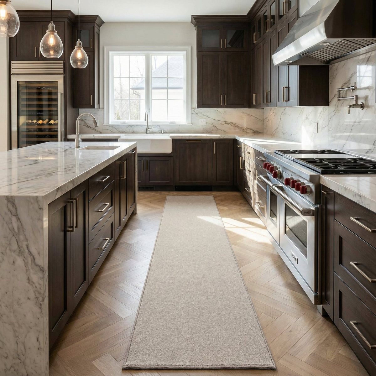 Ultra Country Beige Kitchen Runner