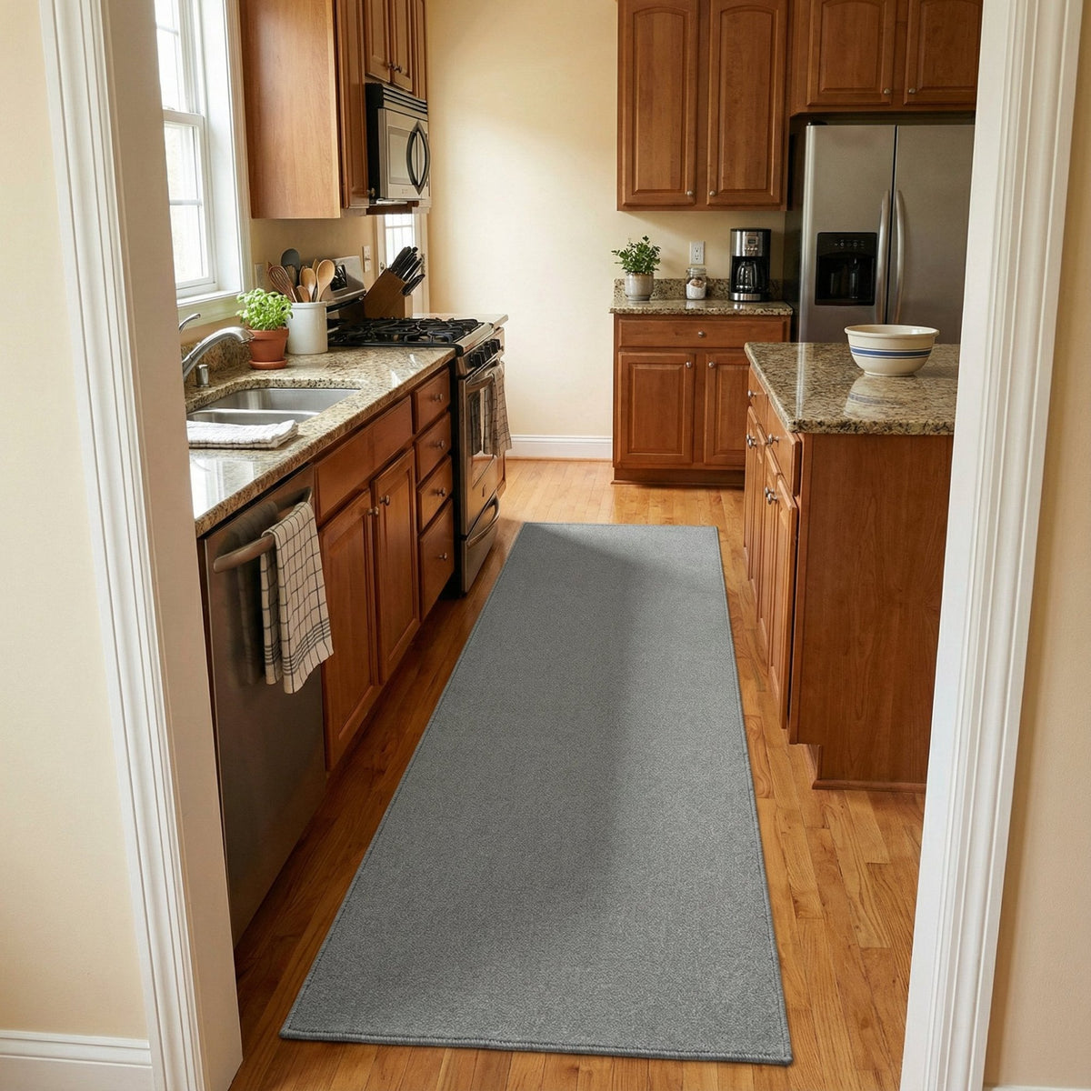 Ultra Gunmetal Kitchen Runner