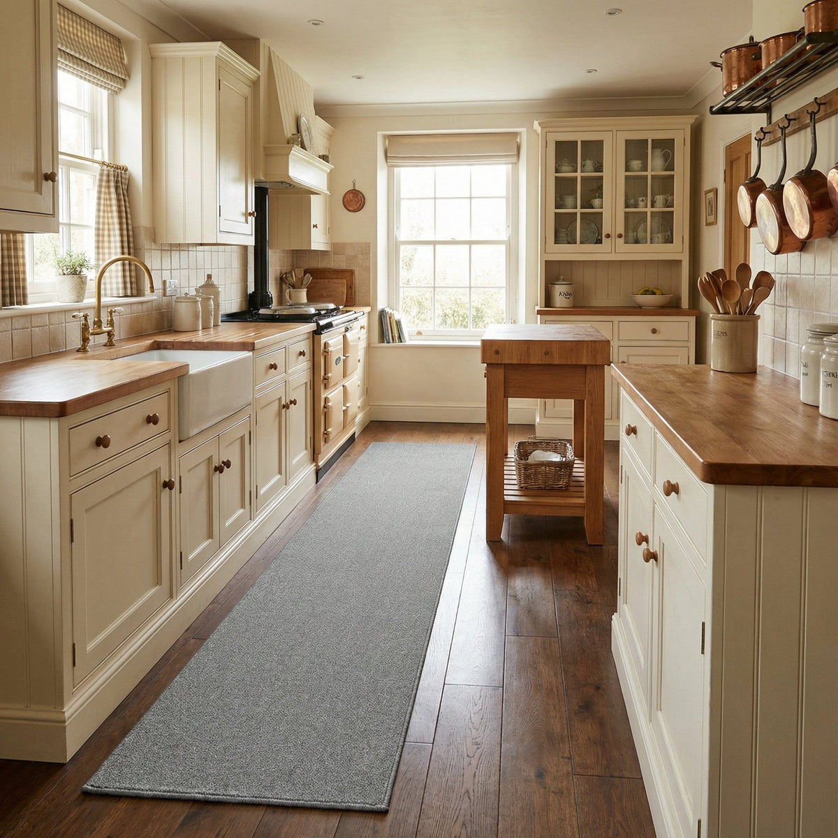 Ultra Gunmetal Kitchen Runner