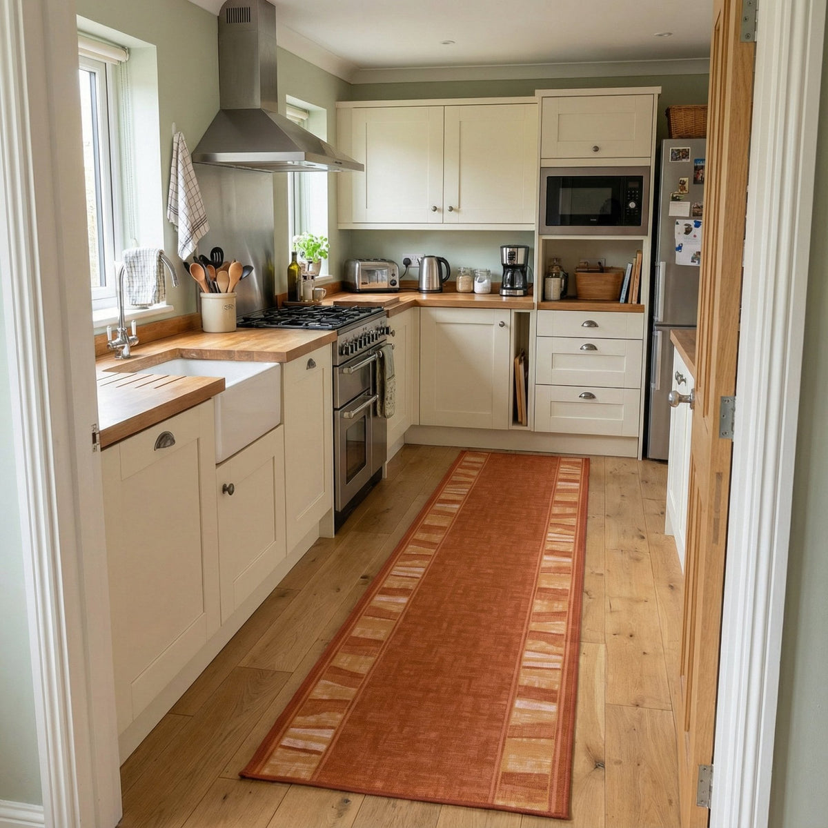 Alba Terracotta Tapis de Cuisine