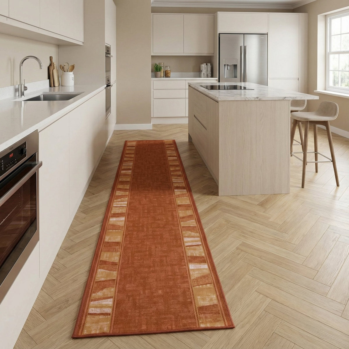 Alba Terracotta Tapis de Cuisine