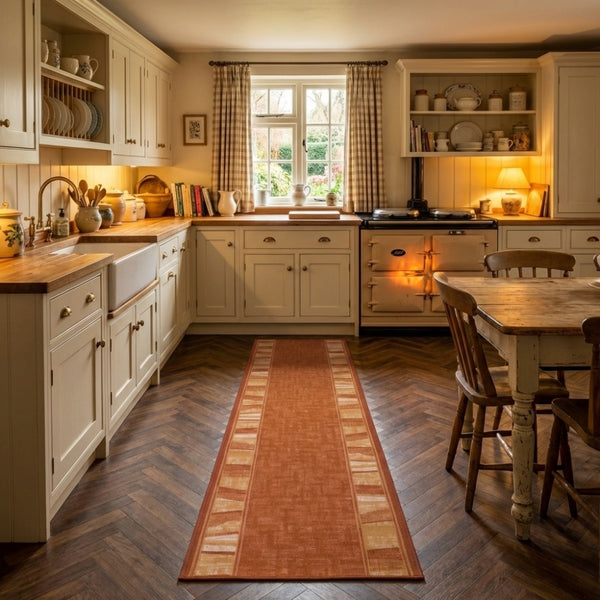 Alba Terracotta Tapis de Cuisine