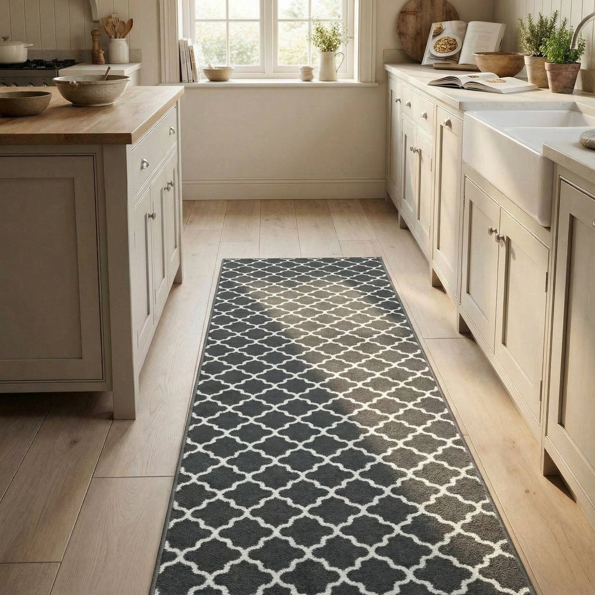 Avanti Dark Grey Kitchen Runner