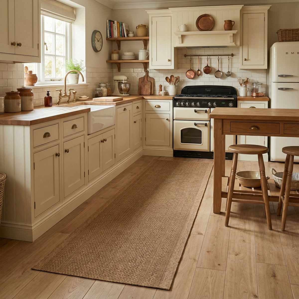 Aztec Beige Kitchen Carpet Runner
