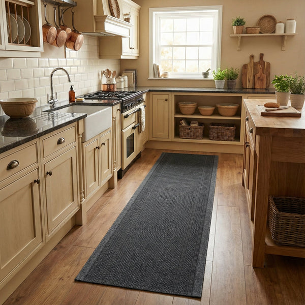 Aztec Gris Tapis de Cuisine