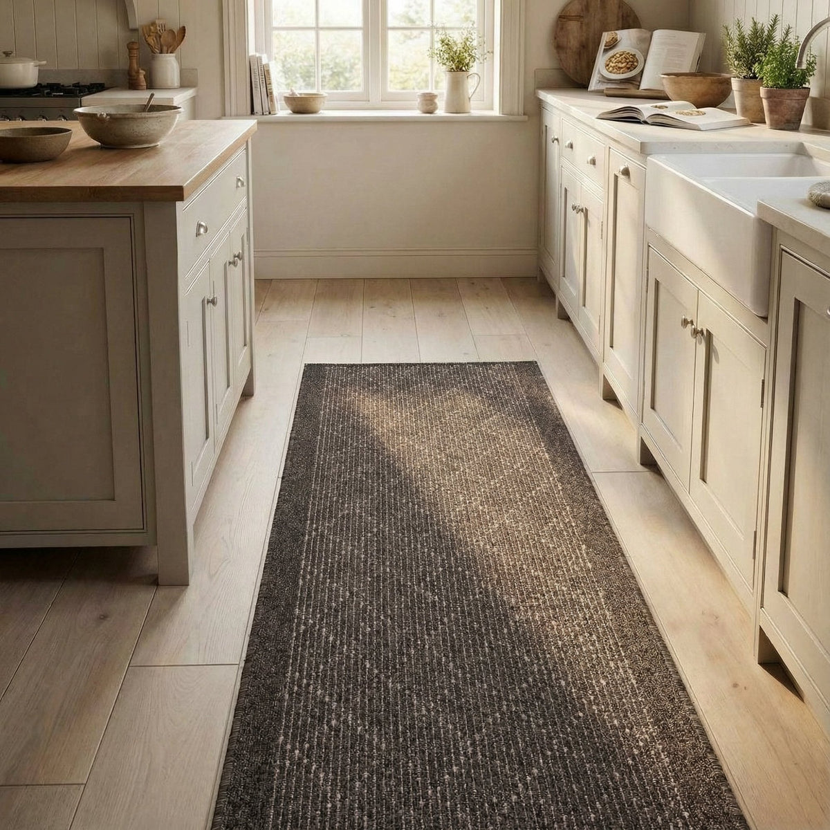 Boulevard Brown Kitchen Runner