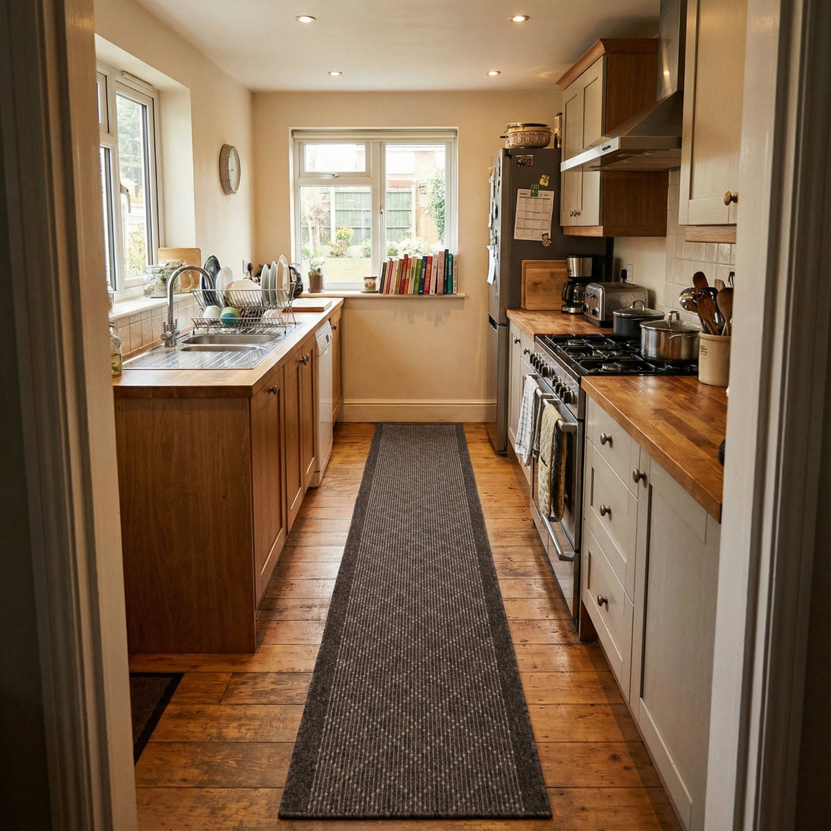 Boulevard Brown Kitchen Runner