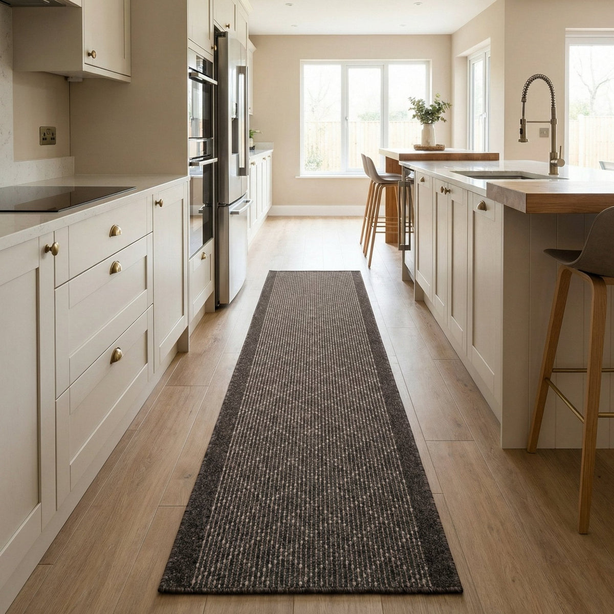 Boulevard Brown Kitchen Runner