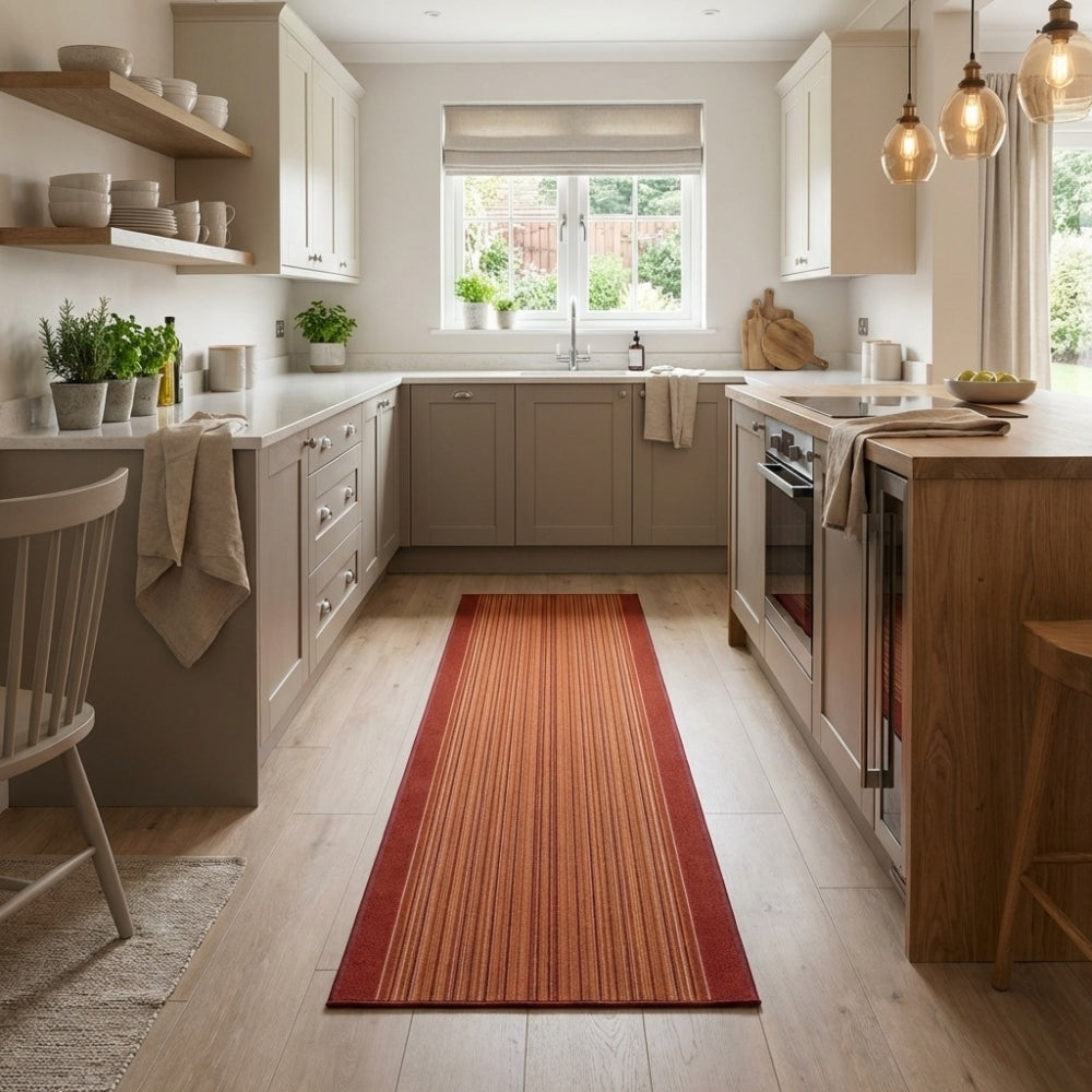 Carnaby Terracotta Tapis de Cuisine