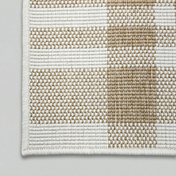 Chequered Brown Kitchen Runner