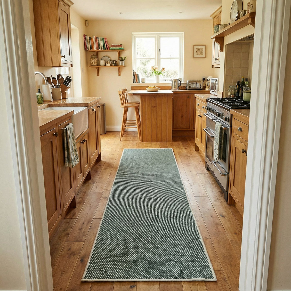 Coastal Green A Kitchen Runner