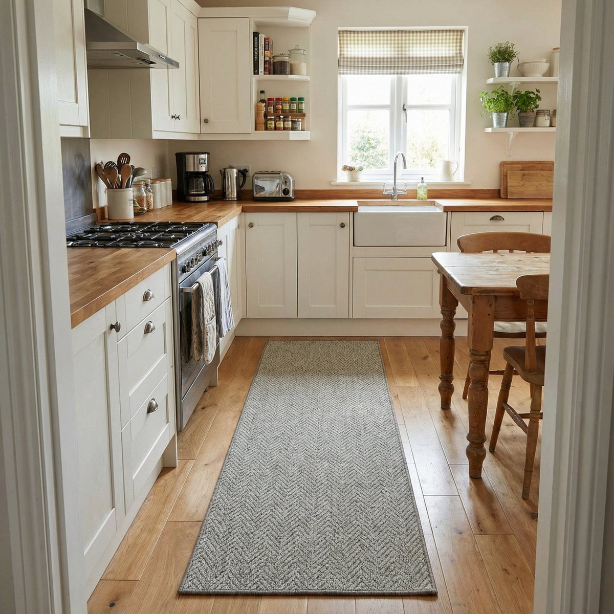 Country Herringbone Paloma Kitchen Runner
