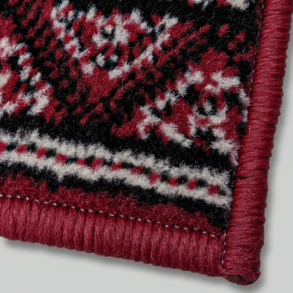 Heriz Dark Red Kitchen Runner