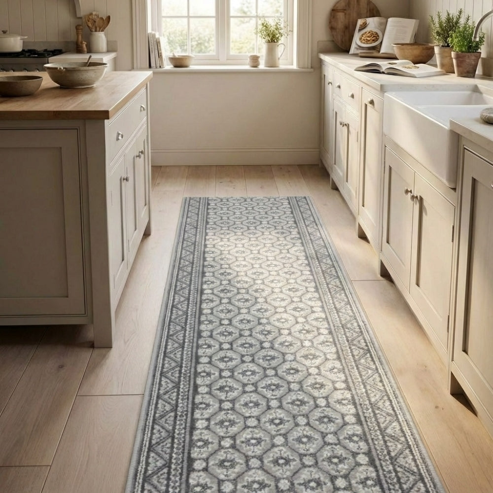 Heriz Grey Kitchen Runner