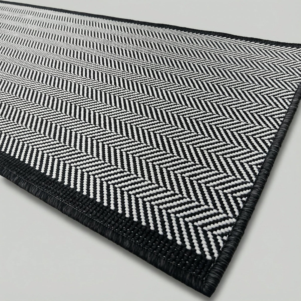 Illusion Black A Kitchen Runner