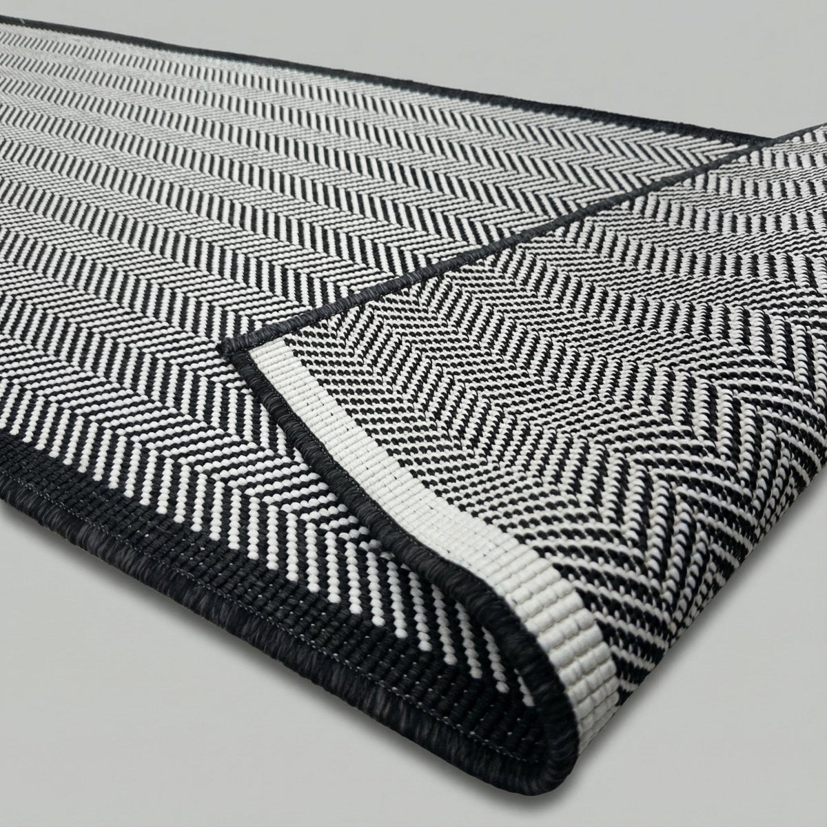 Illusion Black A Kitchen Runner