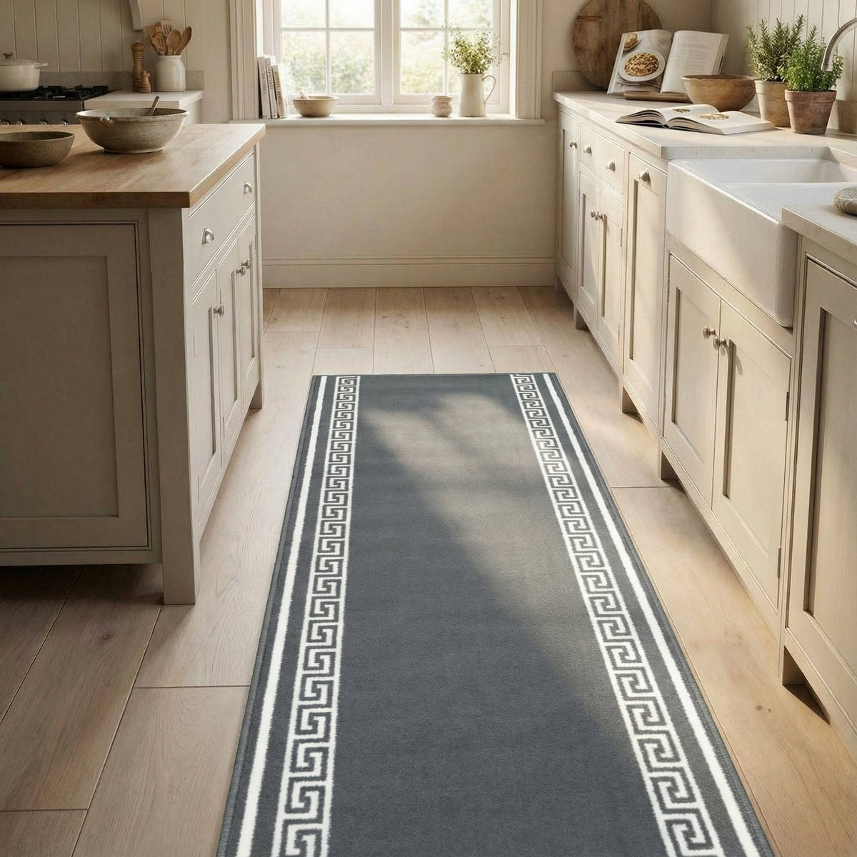 Key Grey Kitchen Runner