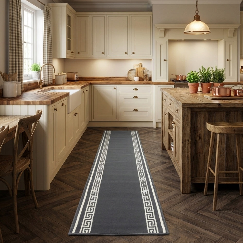 Key Grey Kitchen Runner