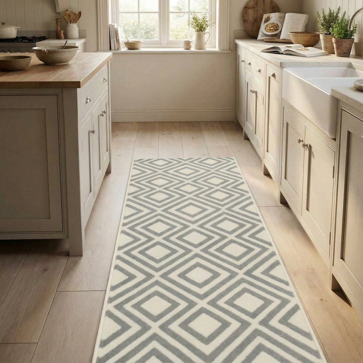 Kilim Grey Kitchen Runner