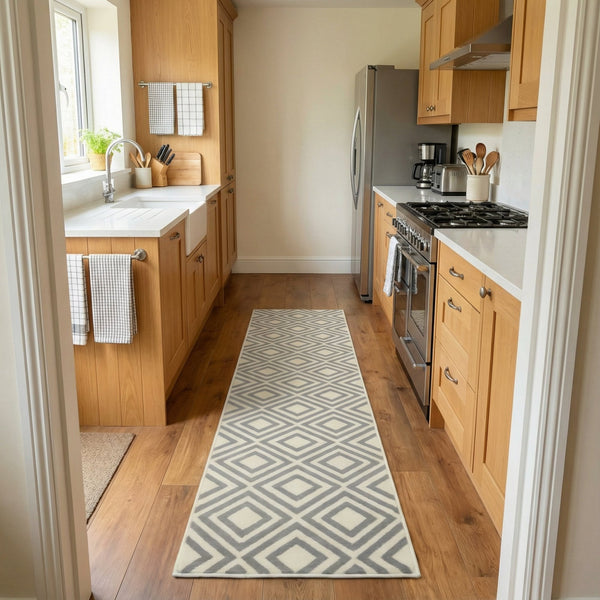 Kilim Grey Kitchen Runner