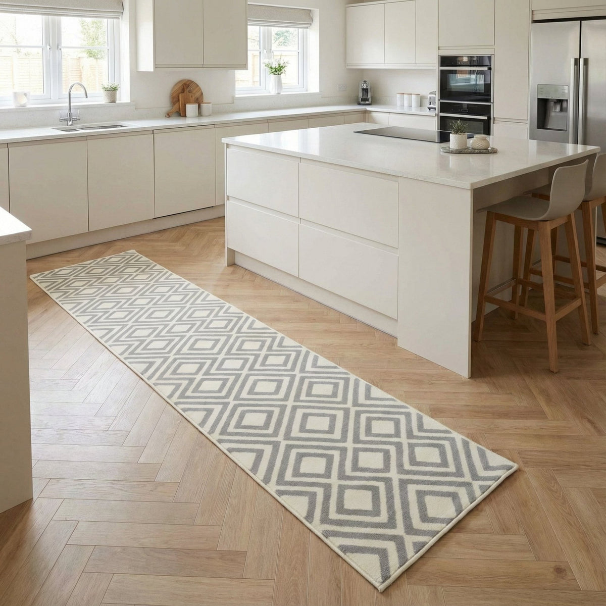 Kilim Grey Kitchen Runner