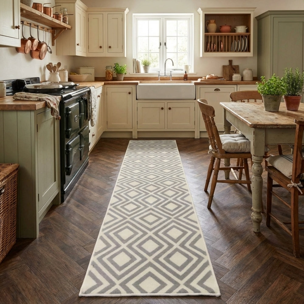 Kilim Grey Kitchen Runner