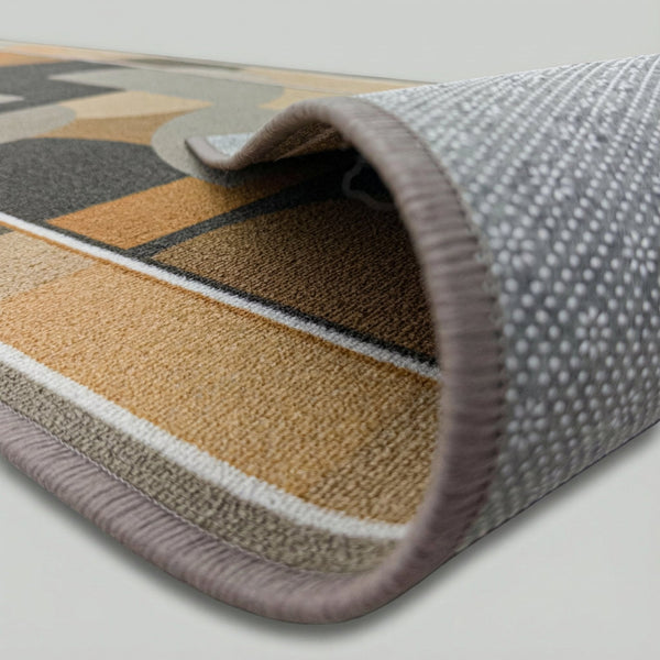 Malis Light Brown Kitchen Runner