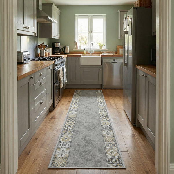 Murcia Gray Kitchen Runner