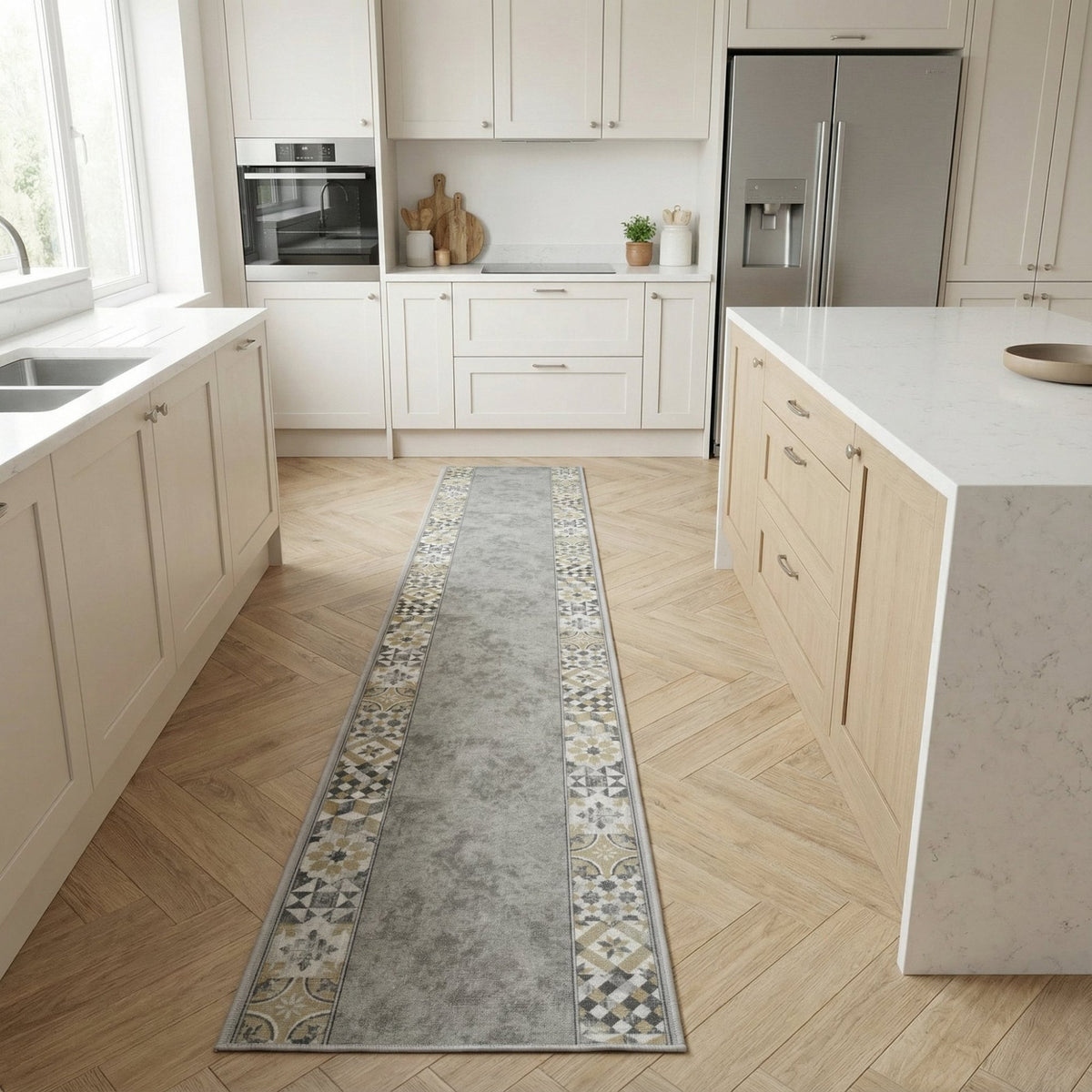 Murcia Gray Kitchen Runner