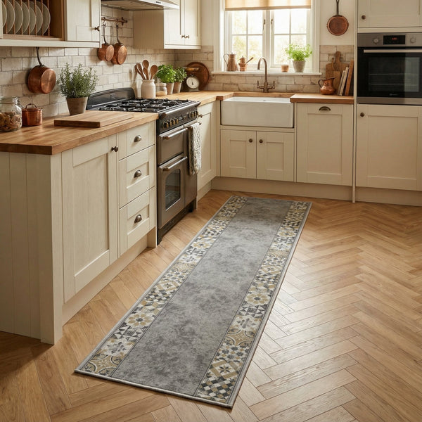 Murcia Gray Kitchen Runner