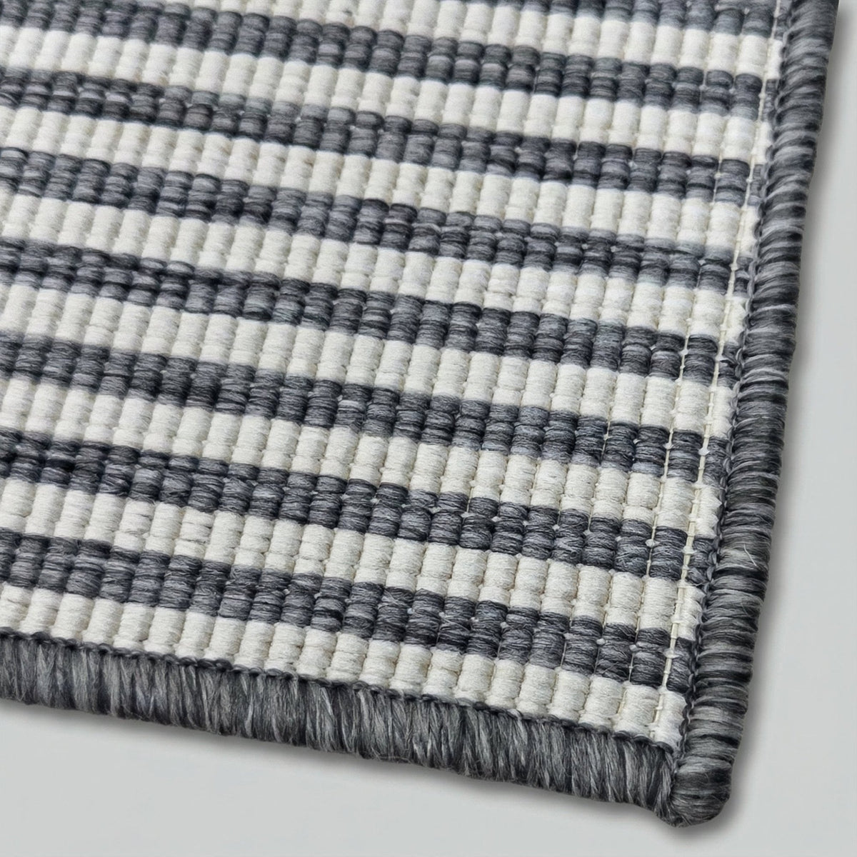 Pinstripe Grey Kitchen Runner