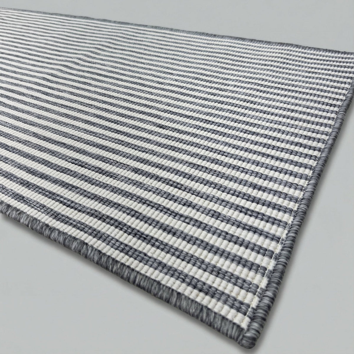 Pinstripe Grey Kitchen Runner