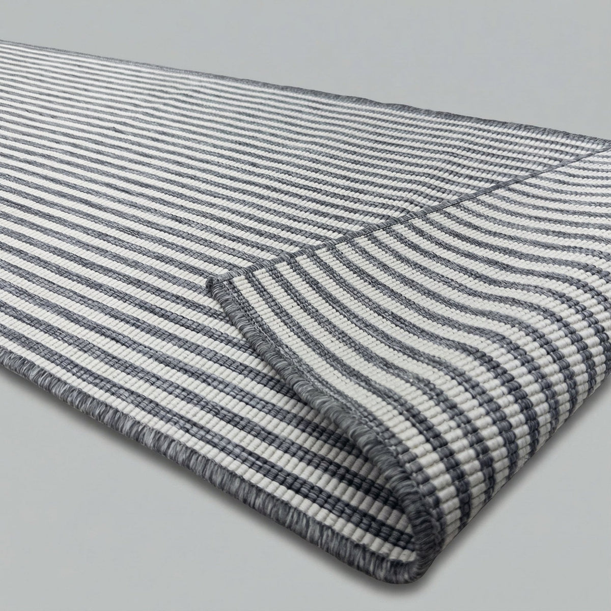 Pinstripe Grey Kitchen Runner