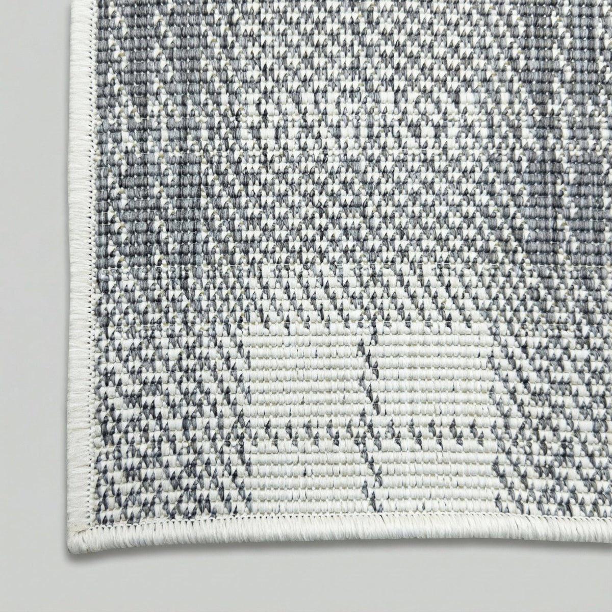 Plaid Grey Kitchen Runner