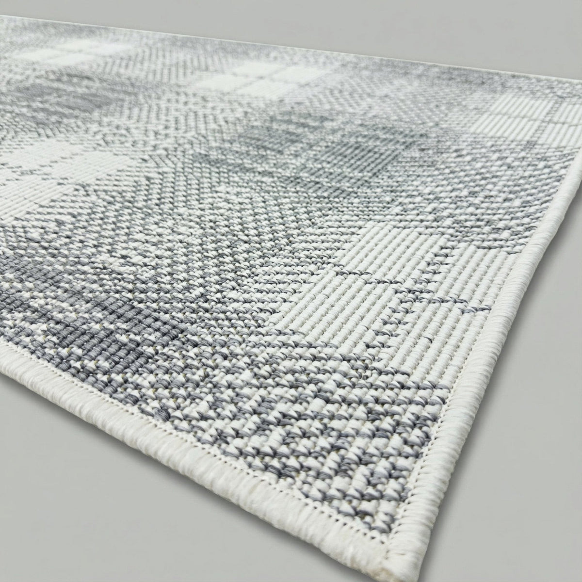 Plaid Grey Kitchen Runner