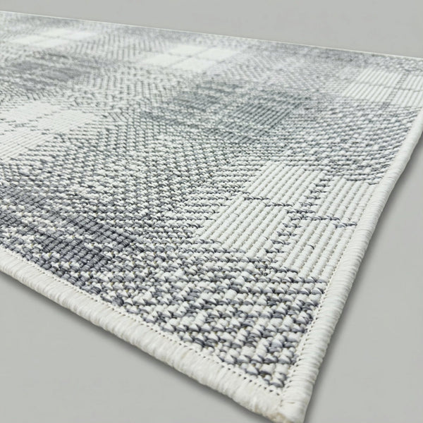 Plaid Grey Kitchen Runner